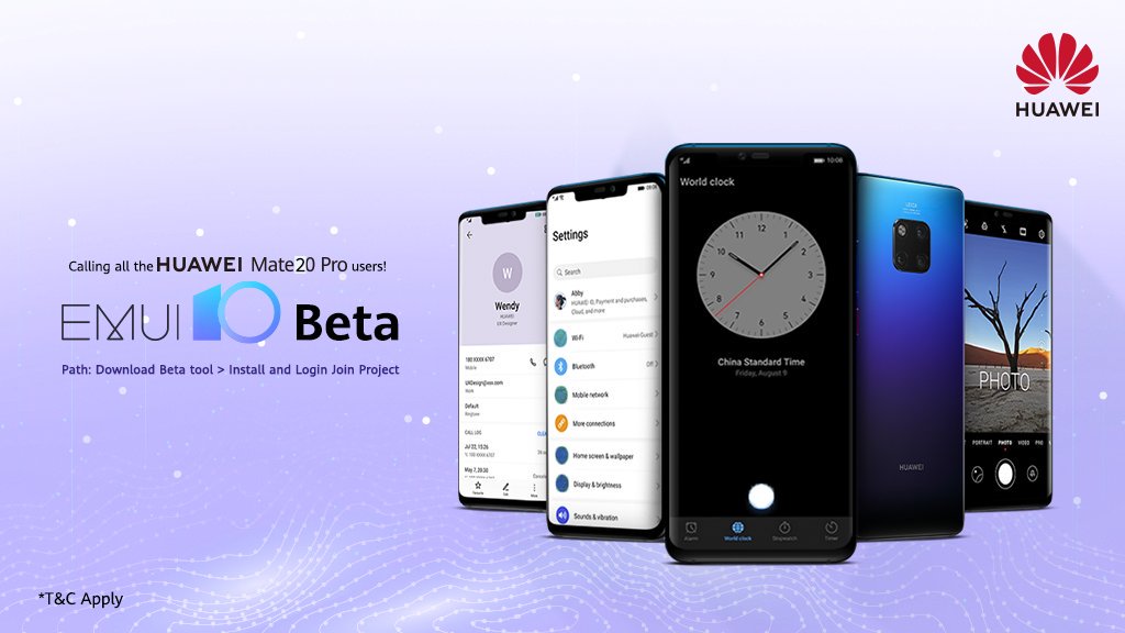 نسخه بتای رابط کاربری EMUI 10 برای گوشی های Mate 10، P20 و Honor 8X ارائه می شود